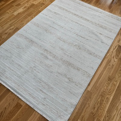 Bambu Saten - Beyaz Açık Kahve 